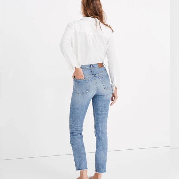 Madewell Women's Straight Leg Blue Jeans - Picture 2 of 11